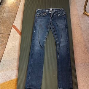 True Religion Women's Dark Blue Jeans